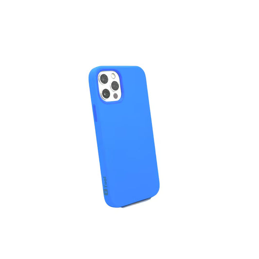Husa iPhone 12 Pro Max iTool cu MagSafe din silicon catifelat Albastru