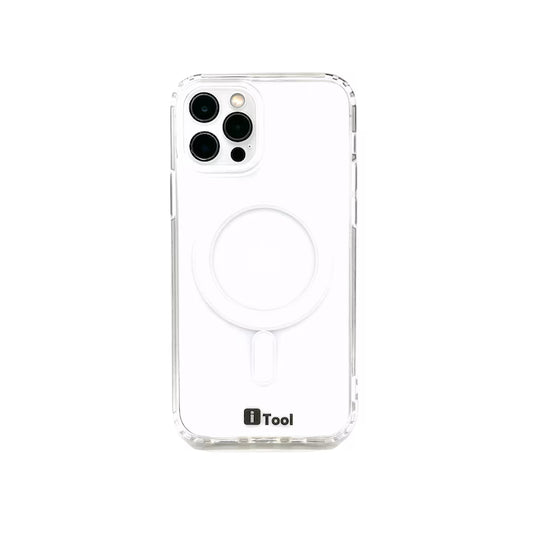 Husa iPhone 12 Pro Max iTool cu MagSafe din silicon Transparent