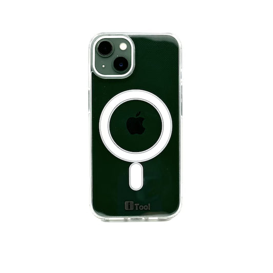Husa iPhone 13 iTool cu MagSafe din silicon Transparent